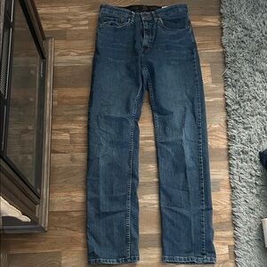 Wrangler Men's Straight Fit Blue Jeans